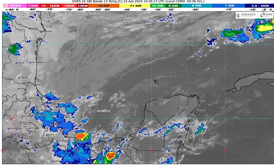 Así estará el clima hoy en Quintana Roo