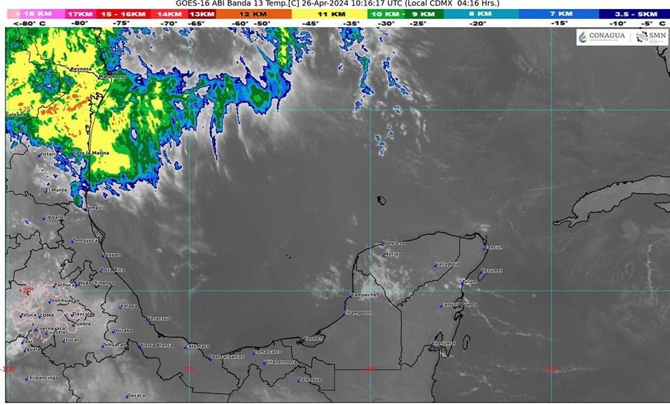 Así estará el clima hoy en Quintana Roo