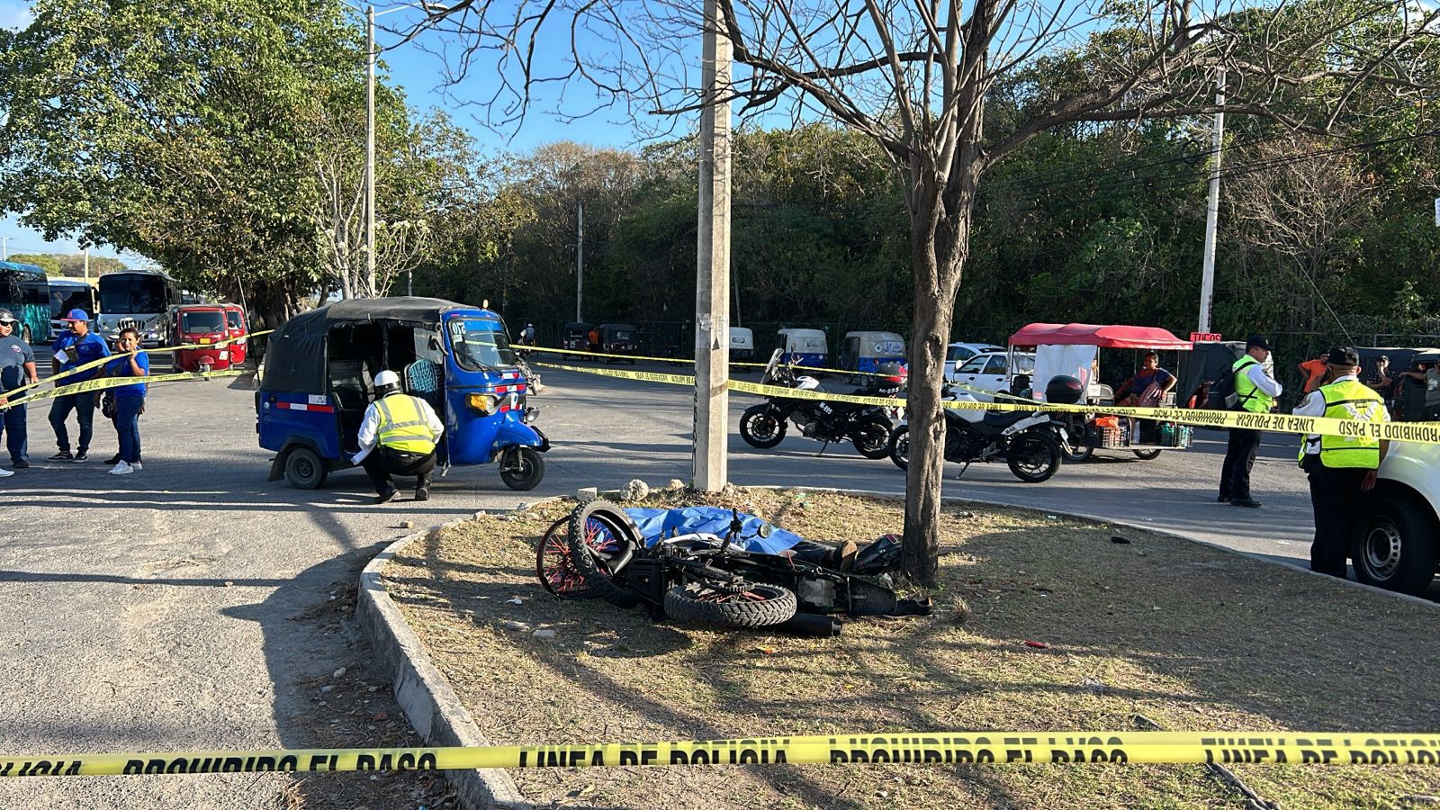 Muere motociclista tras impactarse contra un poste de luz en la Región 248 de Cancún