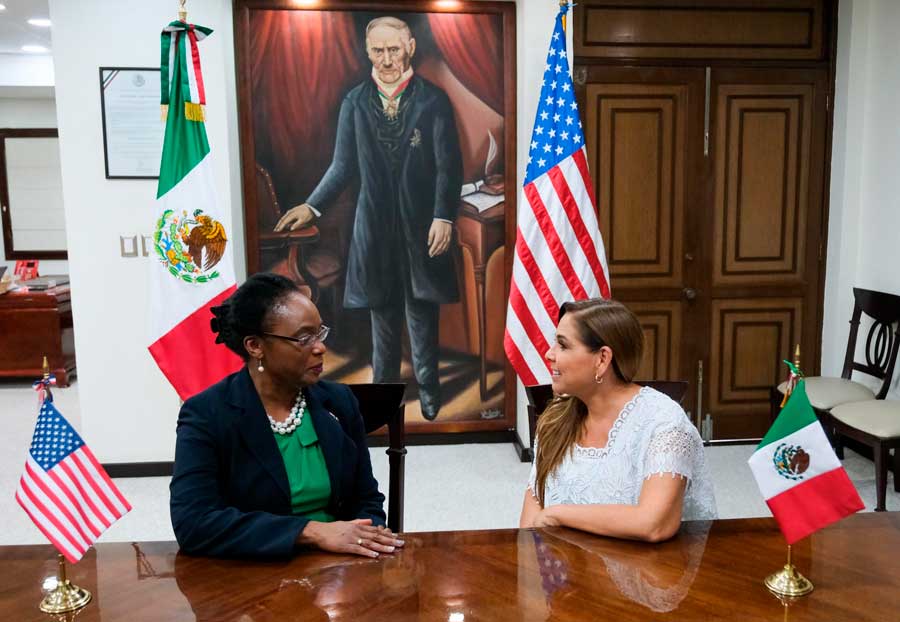 Agradece la Gobernadora de Quintana Roo trabajo a Cónsul General de Estados Unidos