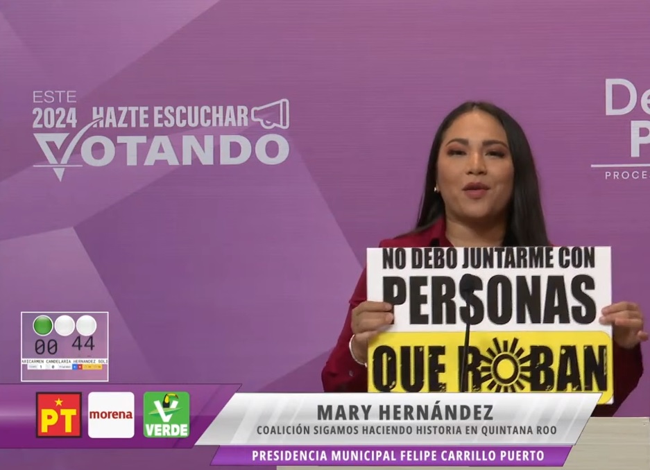 Acusa Mary Hernández a candidata del PRD de representar corrupción de pasadas administraciones