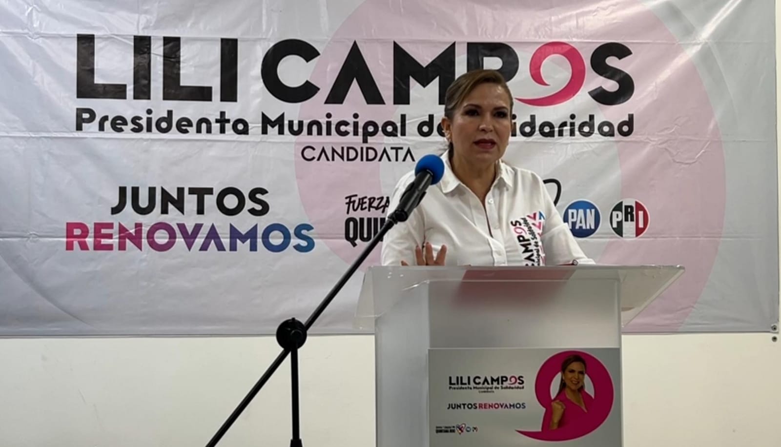 Acusa Lili Campos al Ieqroo de prestarse a untereses de Morena, para frenar su campaña