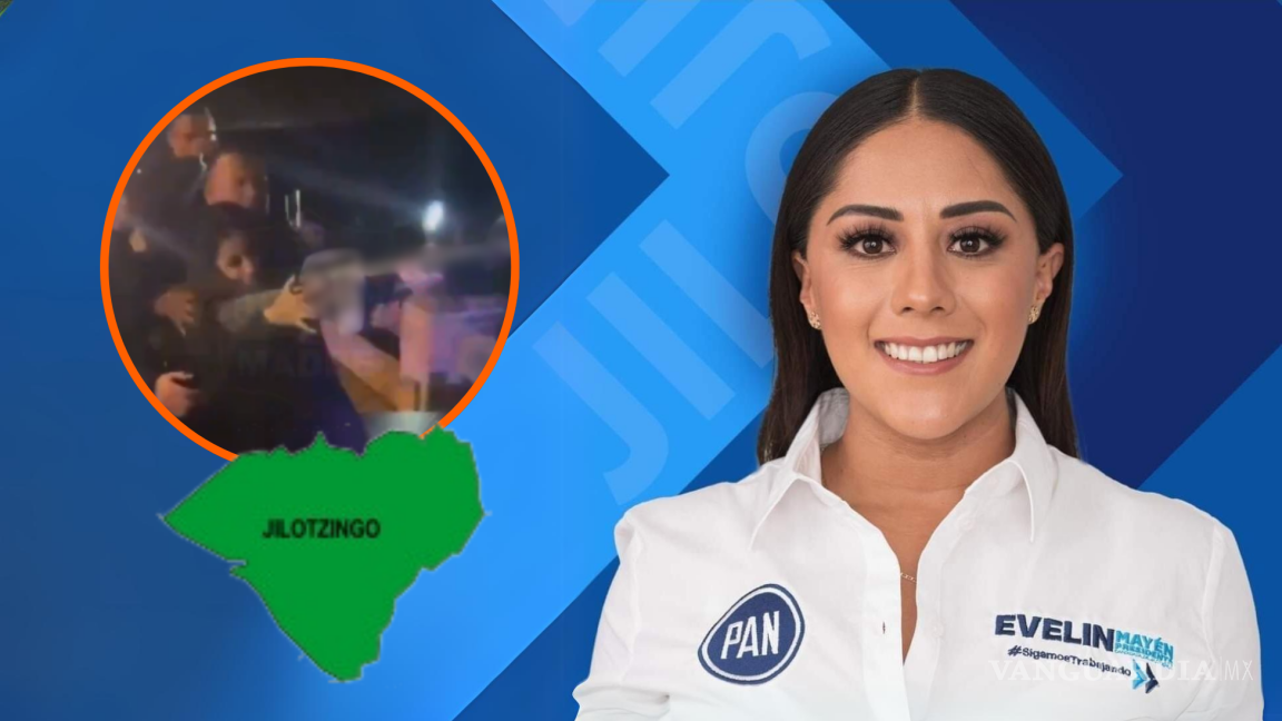 Exponen a Evelin Mayén, candidata del PAN, usando un arma larga durante una fiesta