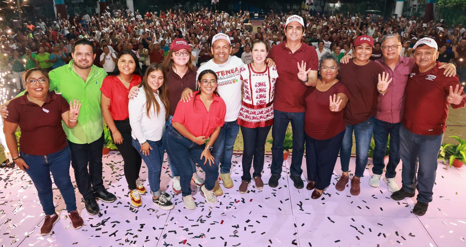 ATENEA GÓMEZ RICALDE CELEBRA TRIUNFO EN CAMINATA DE AGRADECIMIENTO