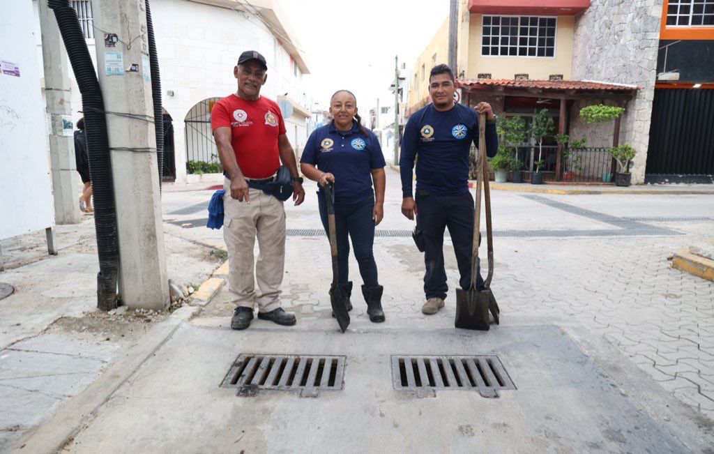 En Isla Mujeres se preparan para las lluvias