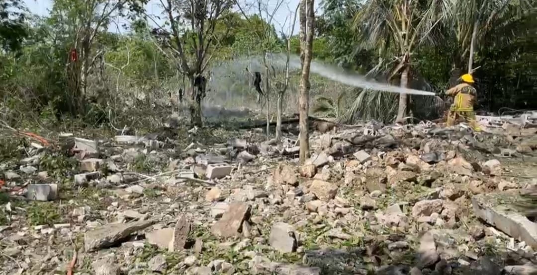 Explota bodega de obras del Tren Maya en Felipe Carrillo Puerto