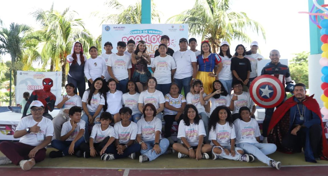 Clausuran en un ambiente de alegría los cursos de verano “Baaxlo’ob Paalalo’ob” en Isla Mujeres