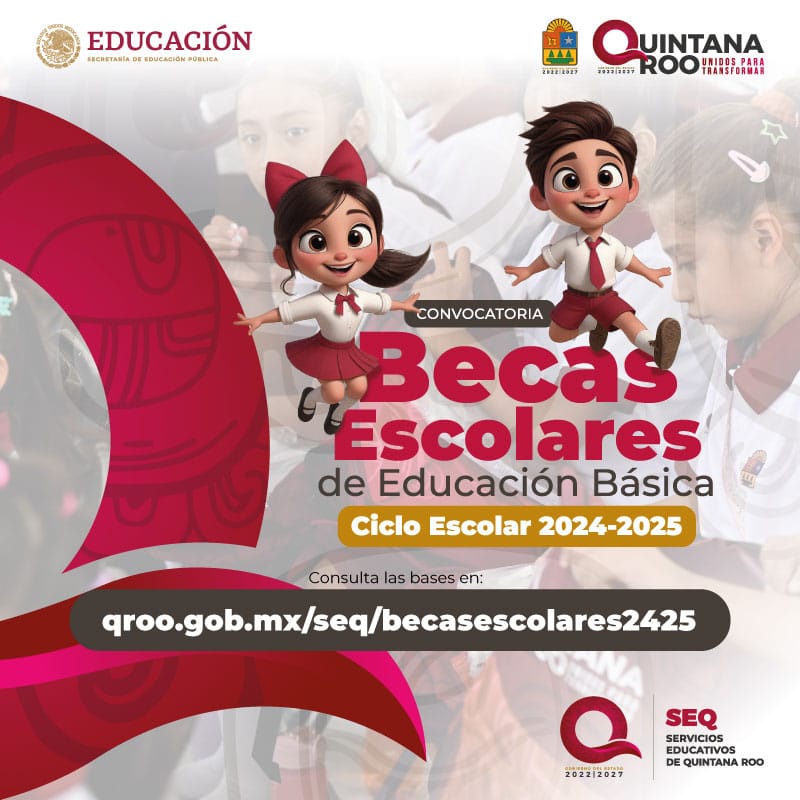 SEQ publica convocatoria sobre Becas Escolares de Educación Básica