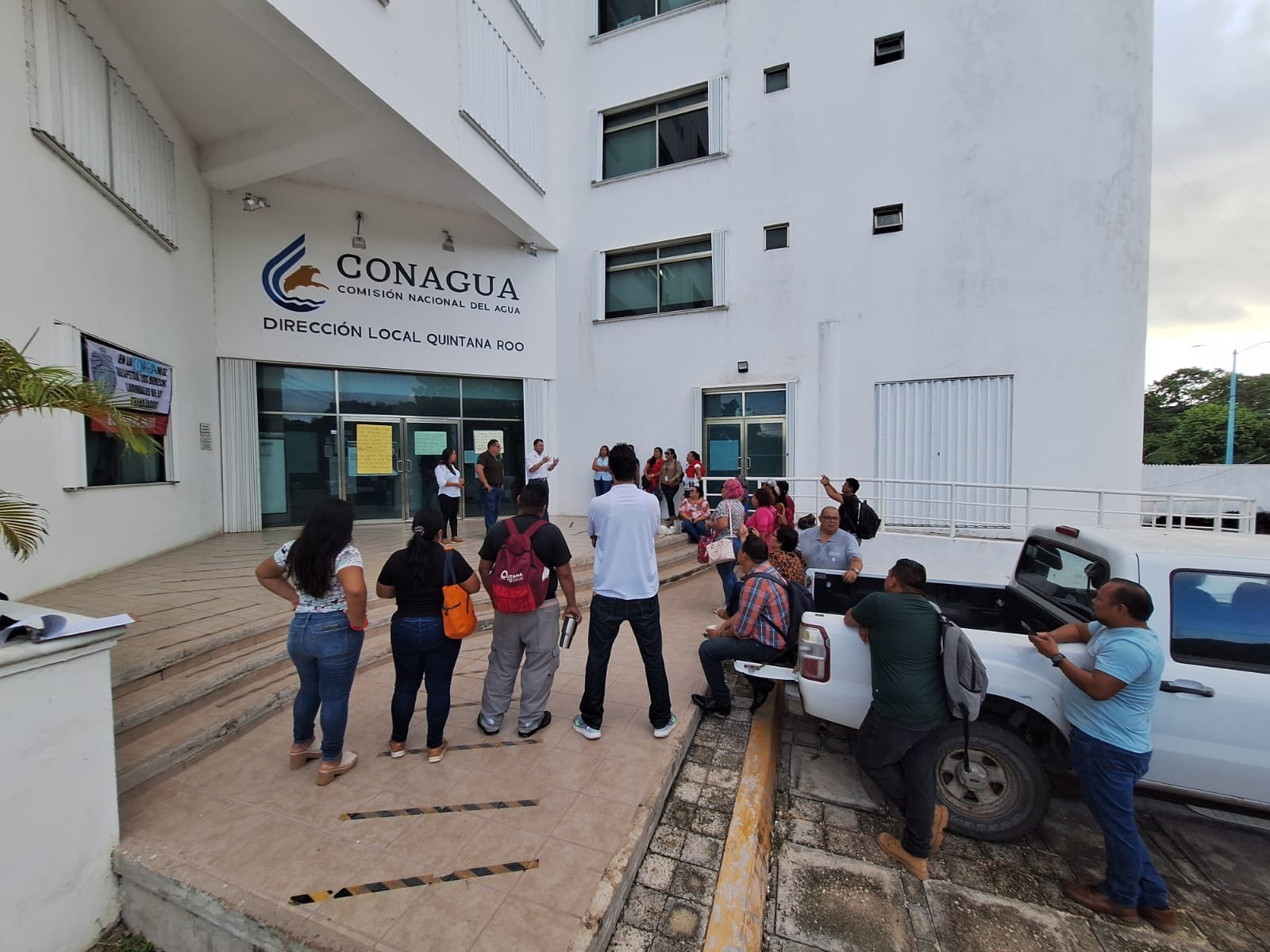 Trabajadores de Conagua en Chetumal se lanzan en paro