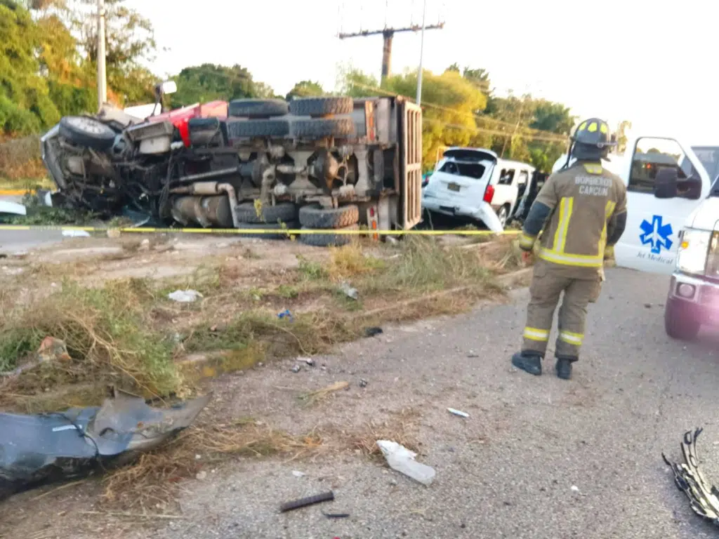 Menor de edad manejaba el volquete que causo el aparatoso accidente en la carretera 307