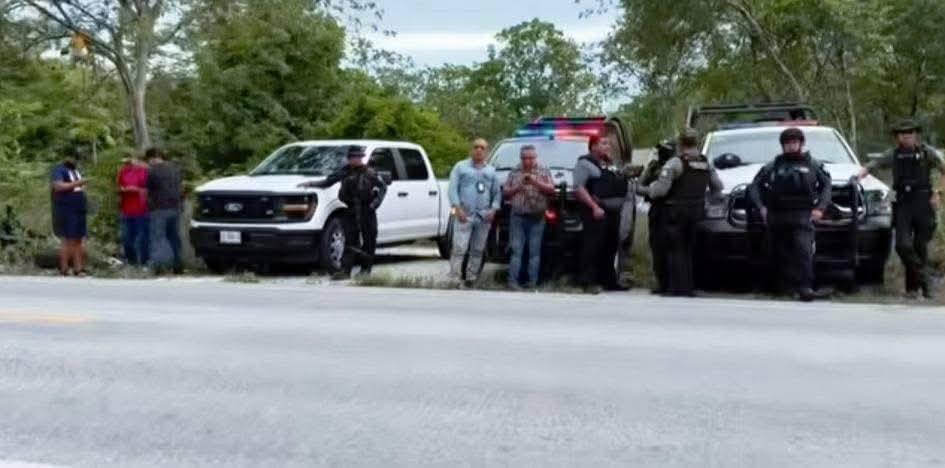 Encuentran fosa clandestina y rescatan a dos personas en el tramo Cancún-Leona Vicario