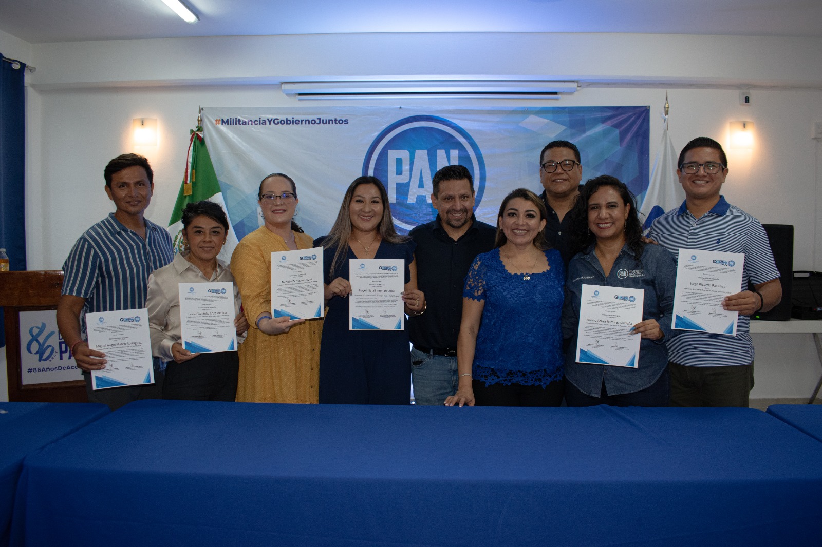 Ratifica PAN Quintana Roo a sus dirigencias municipales